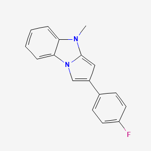molecular formula C17H13FN2 B4966983 2-(4-fluorophenyl)-4-methyl-4H-pyrrolo[1,2-a]benzimidazole 