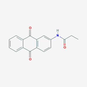 molecular formula C17H13NO3 B4967013 N-(9,10-dioxo-9,10-dihydro-2-anthracenyl)propanamide 