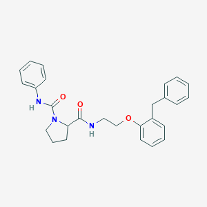 molecular formula C27H29N3O3 B496702 N~2~-[2-(2-benzylphenoxy)ethyl]-N~1~-phenylpyrrolidine-1,2-dicarboxamide 