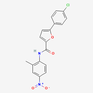 molecular formula C18H13ClN2O4 B4967042 5-(4-chlorophenyl)-N-(2-methyl-4-nitrophenyl)-2-furamide 
