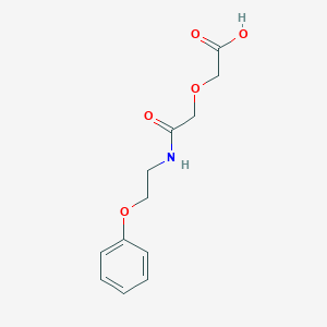 molecular formula C12H15NO5 B496705 {2-Oxo-2-[(2-phenoxyethyl)amino]ethoxy}acetic acid 
