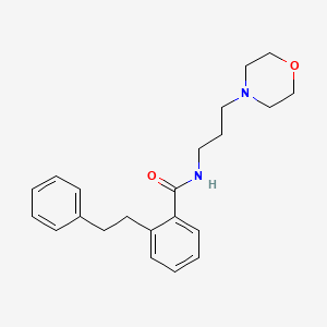 molecular formula C22H28N2O2 B4967050 N-[3-(4-morpholinyl)propyl]-2-(2-phenylethyl)benzamide 