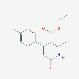 molecular formula C16H19NO3 B4967094 ethyl 2-methyl-4-(4-methylphenyl)-6-oxo-1,4,5,6-tetrahydro-3-pyridinecarboxylate 