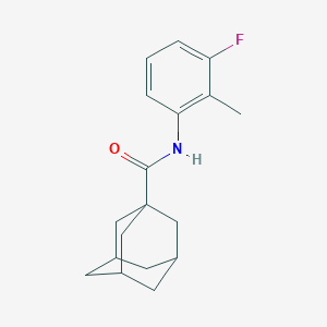 molecular formula C18H22FNO B496711 N-(3-fluoro-2-methylphenyl)adamantane-1-carboxamide 