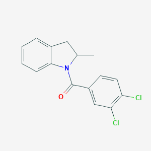 molecular formula C16H13Cl2NO B496713 1-(3,4-Dichlorobenzoyl)-2-methylindoline 