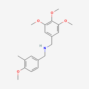 molecular formula C19H25NO4 B4967154 (4-methoxy-3-methylbenzyl)(3,4,5-trimethoxybenzyl)amine 