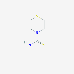 molecular formula C6H12N2S2 B496716 N-methylthiomorpholine-4-carbothioamide 