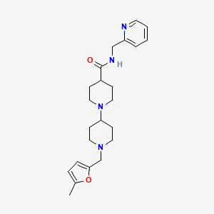 molecular formula C23H32N4O2 B4967239 1'-[(5-methyl-2-furyl)methyl]-N-(2-pyridinylmethyl)-1,4'-bipiperidine-4-carboxamide 