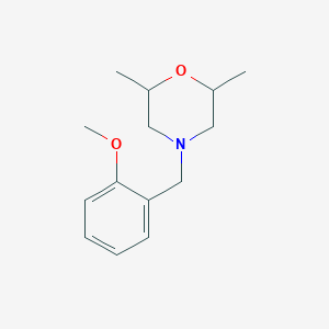 molecular formula C14H21NO2 B4967258 4-(2-methoxybenzyl)-2,6-dimethylmorpholine 