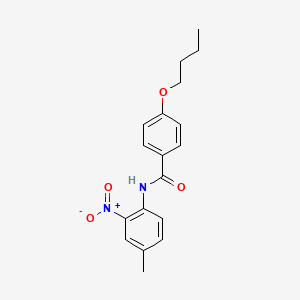 molecular formula C18H20N2O4 B4967269 4-butoxy-N-(4-methyl-2-nitrophenyl)benzamide 