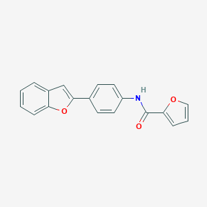 molecular formula C19H13NO3 B496734 N-[4-(1-benzofuran-2-yl)phenyl]-2-furamide 