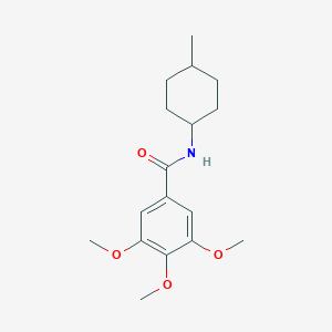 molecular formula C17H25NO4 B496735 3,4,5-trimethoxy-N-(4-methylcyclohexyl)benzamide 