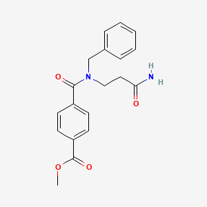 molecular formula C19H20N2O4 B4967364 methyl 4-{[(3-amino-3-oxopropyl)(benzyl)amino]carbonyl}benzoate 