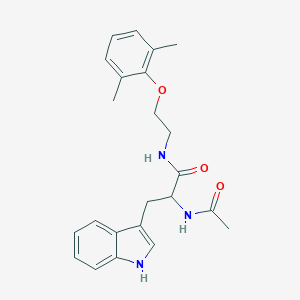 molecular formula C23H27N3O3 B496738 2-(acetylamino)-N-[2-(2,6-dimethylphenoxy)ethyl]-3-(1H-indol-3-yl)propanamide 