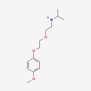 molecular formula C14H23NO3 B4967385 N-{2-[2-(4-methoxyphenoxy)ethoxy]ethyl}-2-propanamine 