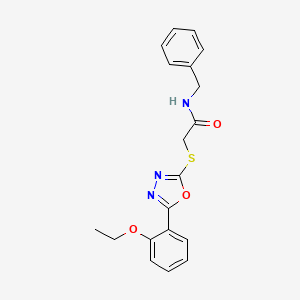 molecular formula C19H19N3O3S B4967393 N-benzyl-2-{[5-(2-ethoxyphenyl)-1,3,4-oxadiazol-2-yl]thio}acetamide 