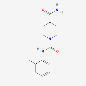 molecular formula C14H19N3O2 B4967448 N~1~-(2-methylphenyl)-1,4-piperidinedicarboxamide 