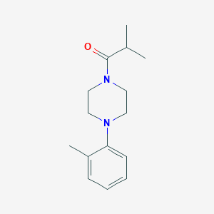 molecular formula C15H22N2O B4967455 1-isobutyryl-4-(2-methylphenyl)piperazine 
