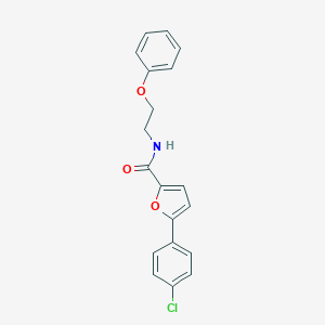 5-(4-chlorophenyl)-N-(2-phenoxyethyl)-2-furamide