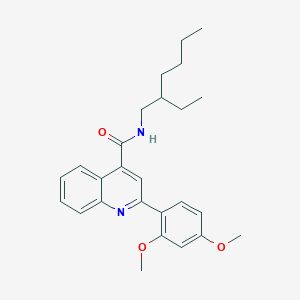 molecular formula C26H32N2O3 B4967460 2-(2,4-dimethoxyphenyl)-N-(2-ethylhexyl)-4-quinolinecarboxamide 
