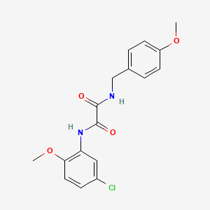 molecular formula C17H17ClN2O4 B4967468 N-(5-chloro-2-methoxyphenyl)-N'-(4-methoxybenzyl)ethanediamide 
