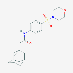 molecular formula C22H30N2O4S B496747 2-(1-adamantyl)-N~1~-[4-(morpholinosulfonyl)phenyl]acetamide 