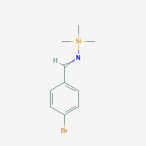 molecular formula C10H14BrNSi B049675 Silanamine,N-[(4-bromophenyl)methylene]-1,1,1-trimethyl- CAS No. 122687-88-1