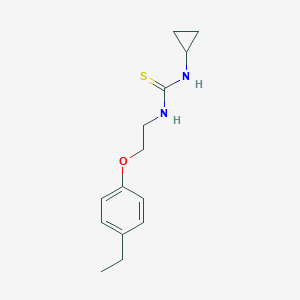 molecular formula C14H20N2OS B496750 1-Cyclopropyl-3-[2-(4-ethylphenoxy)ethyl]thiourea 