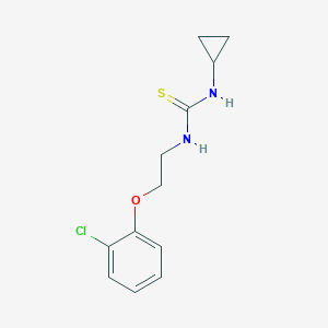 molecular formula C12H15ClN2OS B496751 1-[2-(2-Chlorophenoxy)ethyl]-3-cyclopropylthiourea 