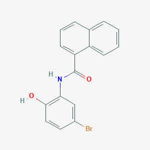 molecular formula C17H12BrNO2 B4967522 N-(5-bromo-2-hydroxyphenyl)-1-naphthamide 