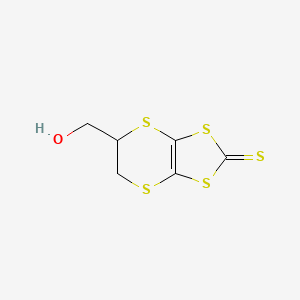 molecular formula C6H6OS5 B4967552 5-(hydroxymethyl)-5,6-dihydro[1,3]dithiolo[4,5-b][1,4]dithiine-2-thione 
