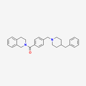 2-{4-[(4-benzyl-1-piperidinyl)methyl]benzoyl}-1,2,3,4-tetrahydroisoquinoline