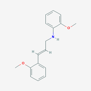 molecular formula C17H19NO2 B4967568 (2-methoxyphenyl)[3-(2-methoxyphenyl)-2-propen-1-yl]amine 