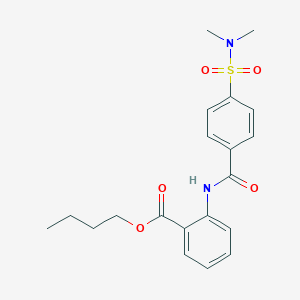 Butyl 2-({4-[(dimethylamino)sulfonyl]benzoyl}amino)benzoate