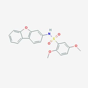 molecular formula C20H17NO5S B496771 N-dibenzo[b,d]furan-3-yl-2,5-dimethoxybenzenesulfonamide 