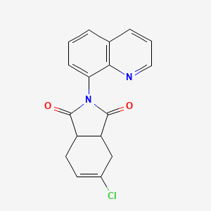 molecular formula C17H13ClN2O2 B4967716 5-chloro-2-(8-quinolinyl)-3a,4,7,7a-tetrahydro-1H-isoindole-1,3(2H)-dione 