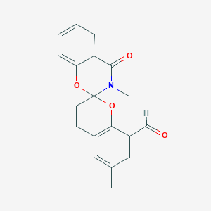 molecular formula C19H15NO4 B4967727 3,6'-dimethyl-4-oxo-3,4-dihydrospiro[1,3-benzoxazine-2,2'-chromene]-8'-carbaldehyde 