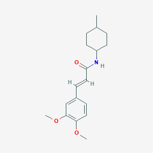 molecular formula C18H25NO3 B496773 3-(3,4-dimethoxyphenyl)-N-(4-methylcyclohexyl)acrylamide 