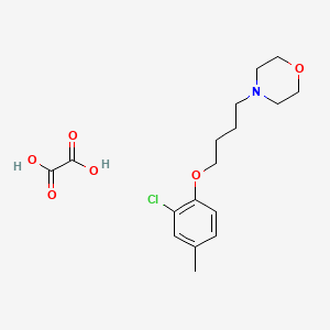 molecular formula C17H24ClNO6 B4967740 4-[4-(2-chloro-4-methylphenoxy)butyl]morpholine oxalate 