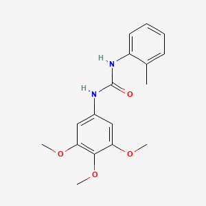 molecular formula C17H20N2O4 B4967743 N-(2-methylphenyl)-N'-(3,4,5-trimethoxyphenyl)urea 