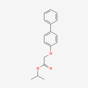molecular formula C17H18O3 B4967757 isopropyl (4-biphenylyloxy)acetate 