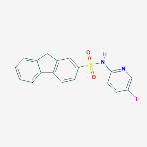 molecular formula C18H13IN2O2S B496776 N-(5-iodopyridin-2-yl)-9H-fluorene-2-sulfonamide 