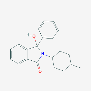 molecular formula C21H23NO2 B496778 3-Hydroxy-2-(4-methylcyclohexyl)-3-phenyl-1-isoindolinone 