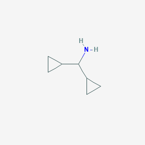molecular formula C7H13N B049678 二环丙基甲胺 CAS No. 13375-29-6
