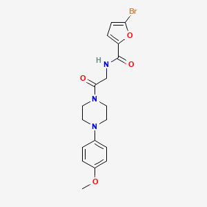 molecular formula C18H20BrN3O4 B4967807 5-bromo-N-{2-[4-(4-methoxyphenyl)-1-piperazinyl]-2-oxoethyl}-2-furamide 