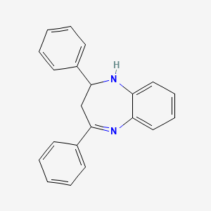 molecular formula C21H18N2 B4967837 2,4-diphenyl-2,3-dihydro-1H-1,5-benzodiazepine CAS No. 40358-30-3