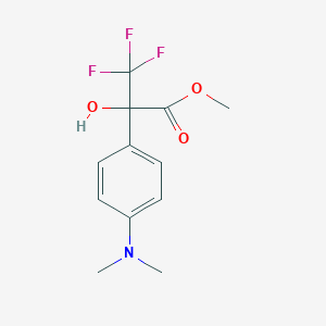 molecular formula C12H14F3NO3 B4967846 methyl 2-[4-(dimethylamino)phenyl]-3,3,3-trifluoro-2-hydroxypropanoate 