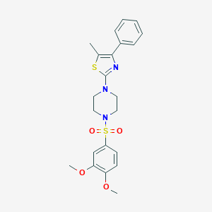 1-[(3,4-Dimethoxyphenyl)sulfonyl]-4-(5-methyl-4-phenyl-1,3-thiazol-2-yl)piperazine