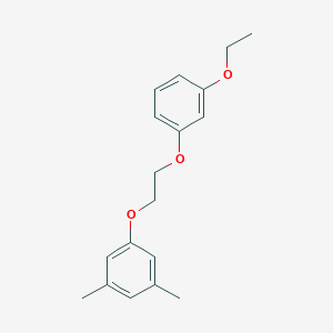 molecular formula C18H22O3 B4967863 1-[2-(3-ethoxyphenoxy)ethoxy]-3,5-dimethylbenzene 