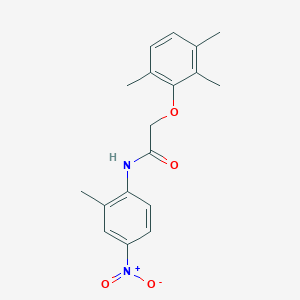 molecular formula C18H20N2O4 B4967875 N-(2-methyl-4-nitrophenyl)-2-(2,3,6-trimethylphenoxy)acetamide 